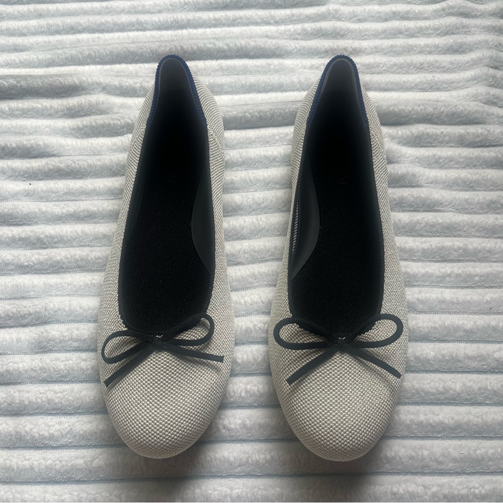 Rothy’s White Metallic Shoes - Picture 3 of 6
